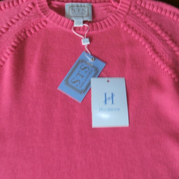 NWT Sail to Sable Hot Pink Wool & Cashmere Pullover Sweater - Picture 3 of 10